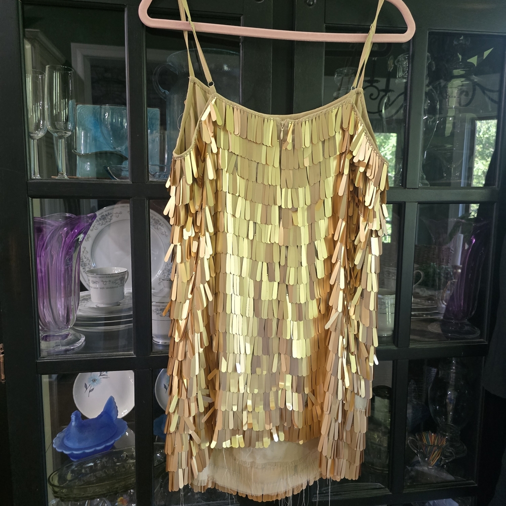 Nasty Gal Gold Sequin Dress